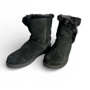 TARGET Women’s Black Faux Suede Fur Boots Size 8